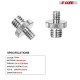 1/4" Male to 3/8" Male Threaded screw Adapter